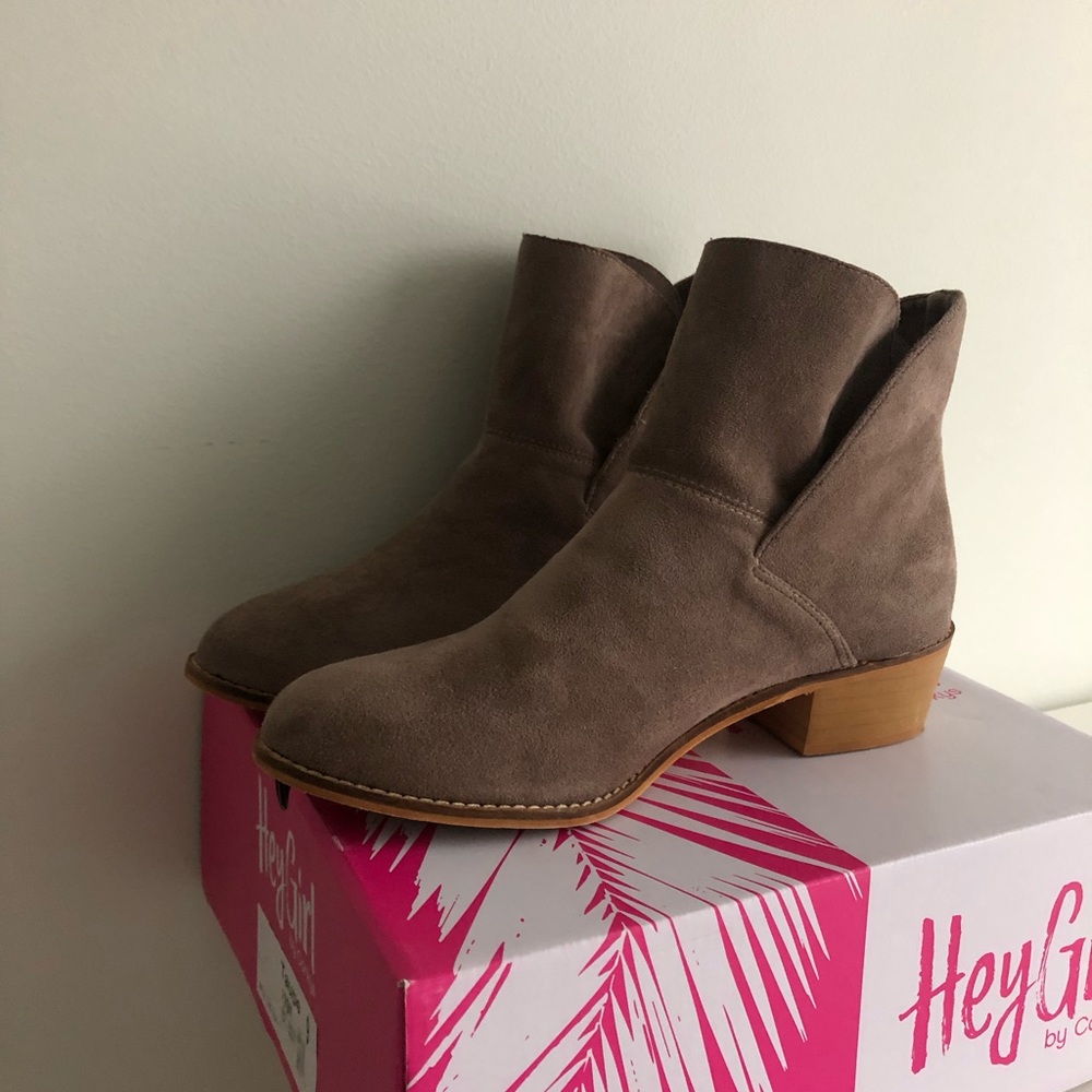Suede booties